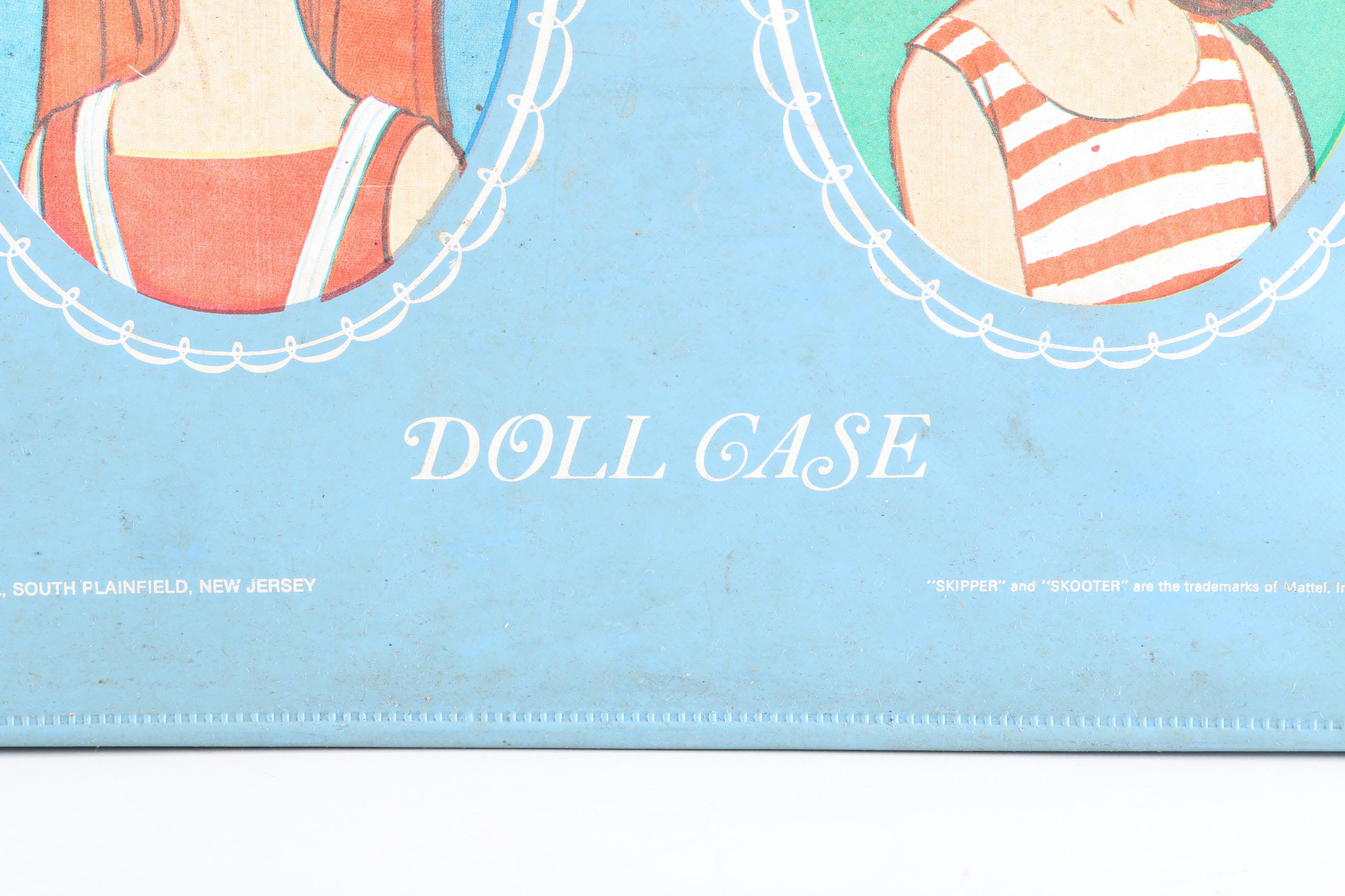 Vintage Skipper Case With Barbie Dolls and Accessories