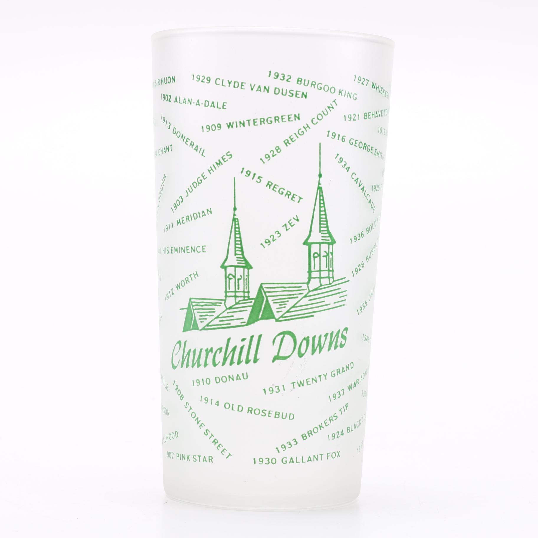 1954 Official Kentucky Derby Mint Julep Glass