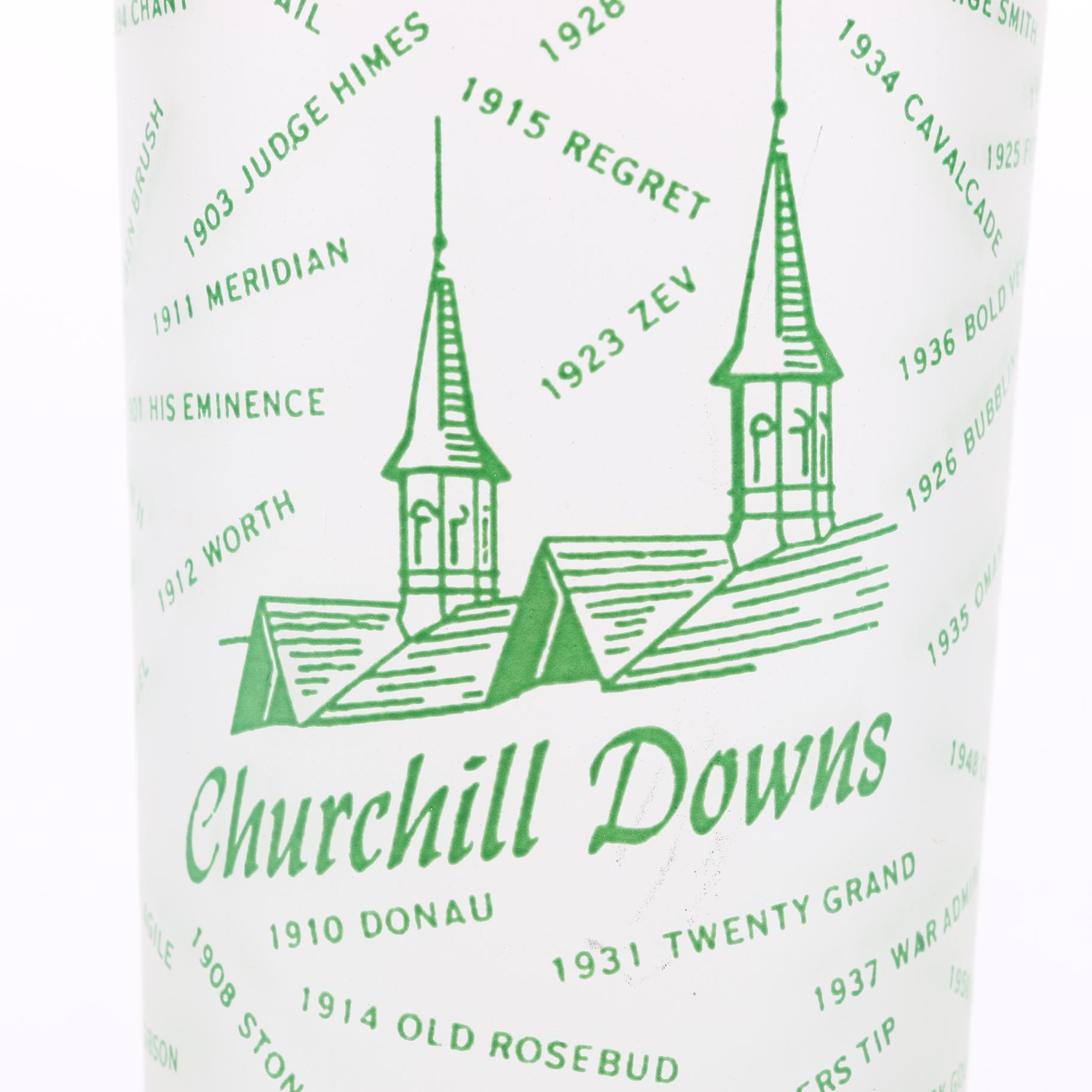 1954 Official Kentucky Derby Mint Julep Glass