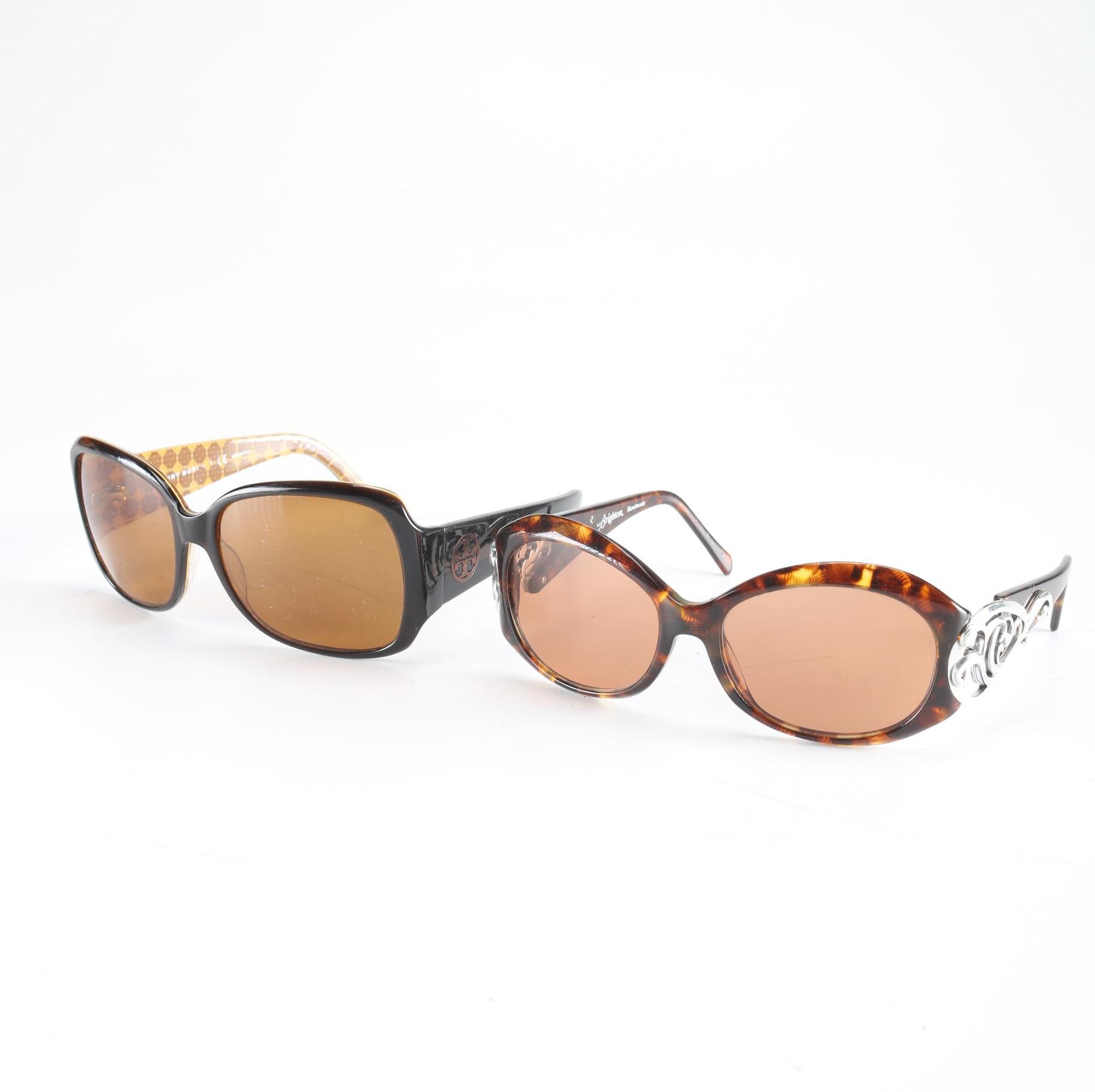 Two Pairs of Women's Sunglasses from Tory Birch and Brighton Glendora