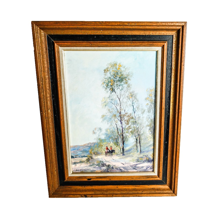 Framed Oil Painting on Canvas by Texas Artist Jack Bryant