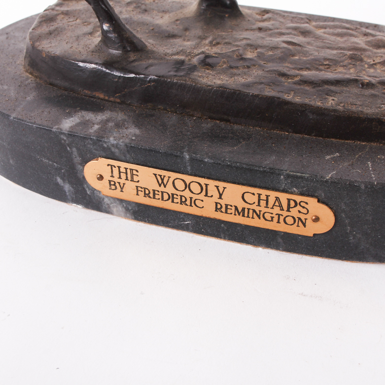 Frederic Remington Bronze Reproduction "The Wooly Chaps"