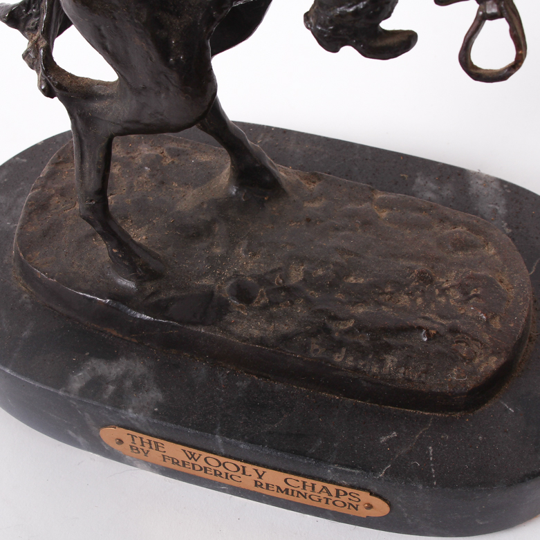 Frederic Remington Bronze Reproduction "The Wooly Chaps"