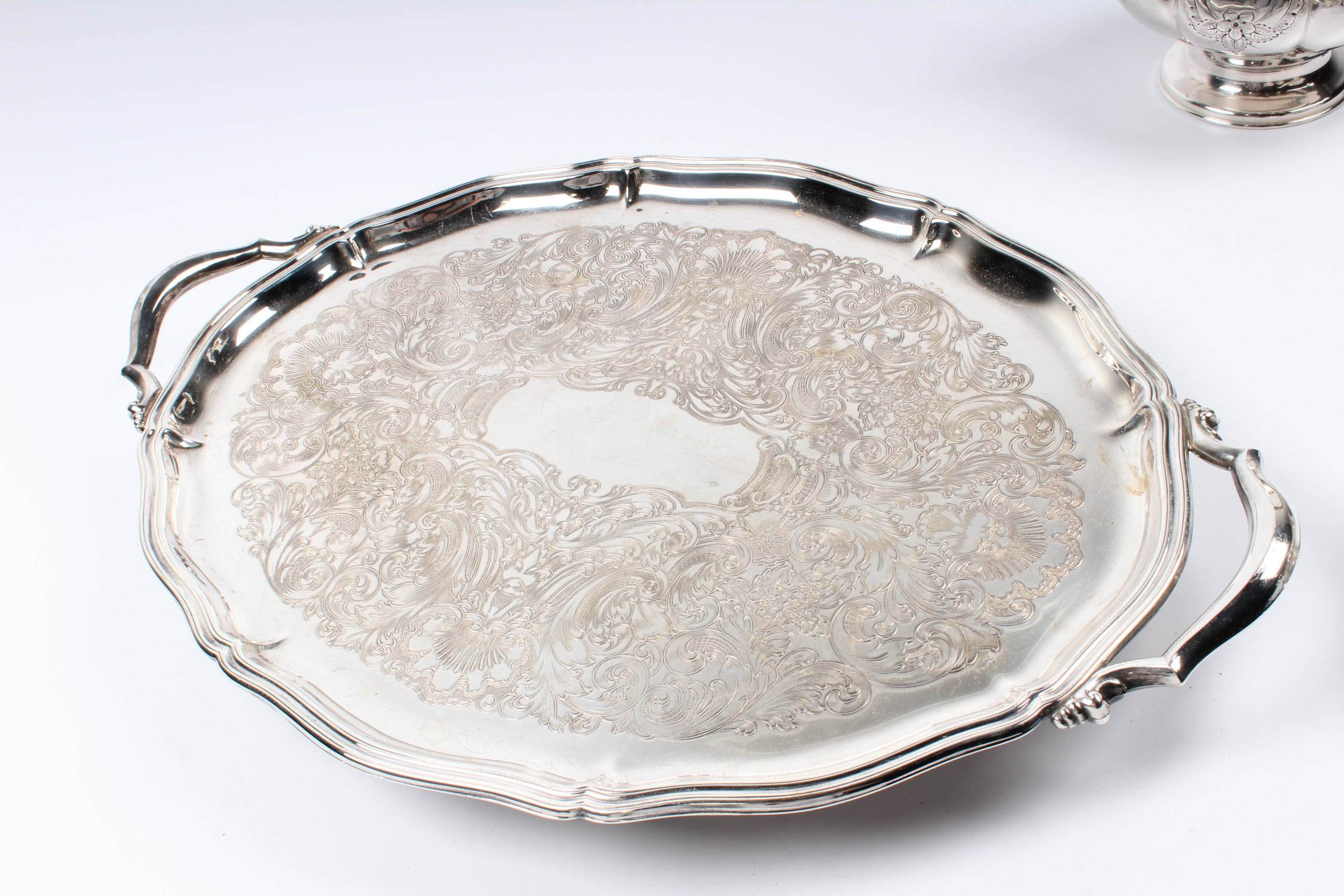 Old Sheffield Plate Reproduction Silverplate Tea and Coffee Service