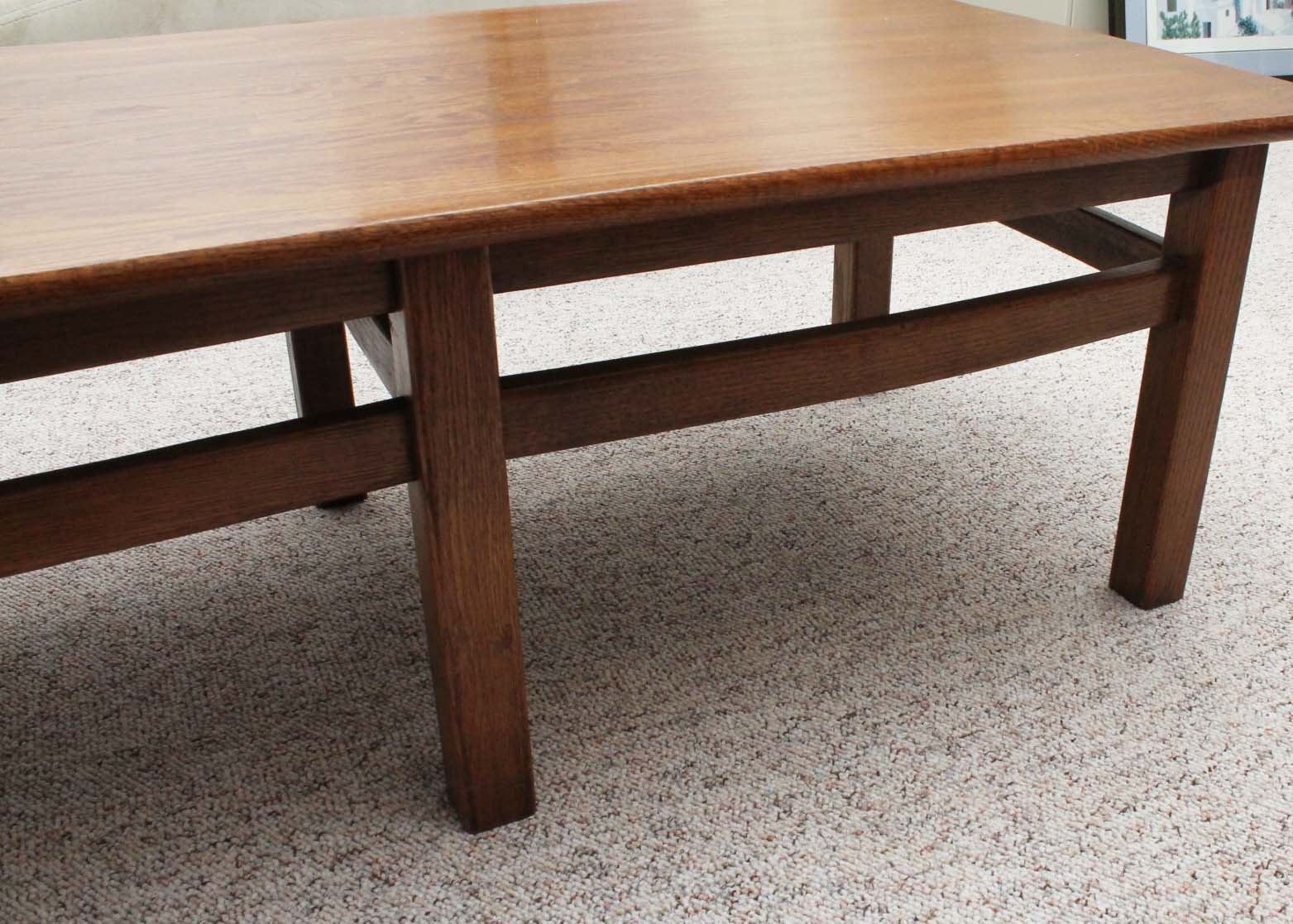 Davis Cabinet Solid Oak Jack Daniel Barrel Collection Coffee Table