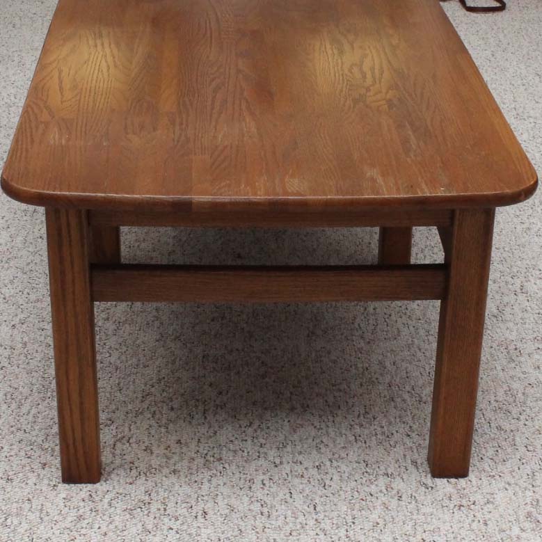 Davis Cabinet Solid Oak Jack Daniel Barrel Collection Coffee Table
