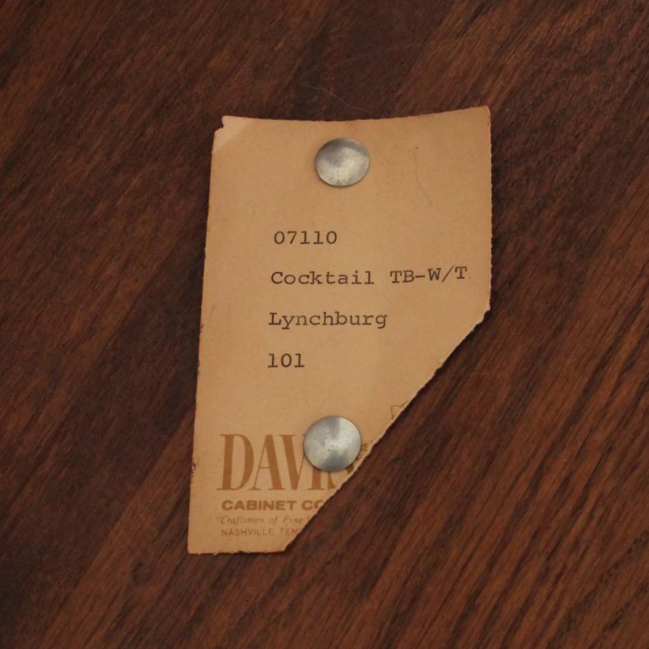 Davis Cabinet Solid Oak Jack Daniel Barrel Collection Coffee Table