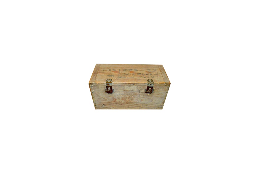 World War II Wood Ammunition Box