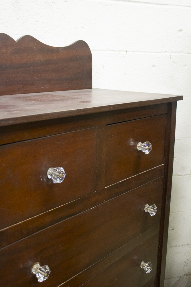 Vintage Mahogany Tone Chest of Drawers