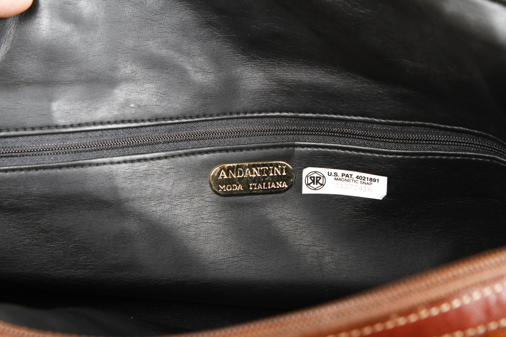 Andantini Leather Duffle Bag