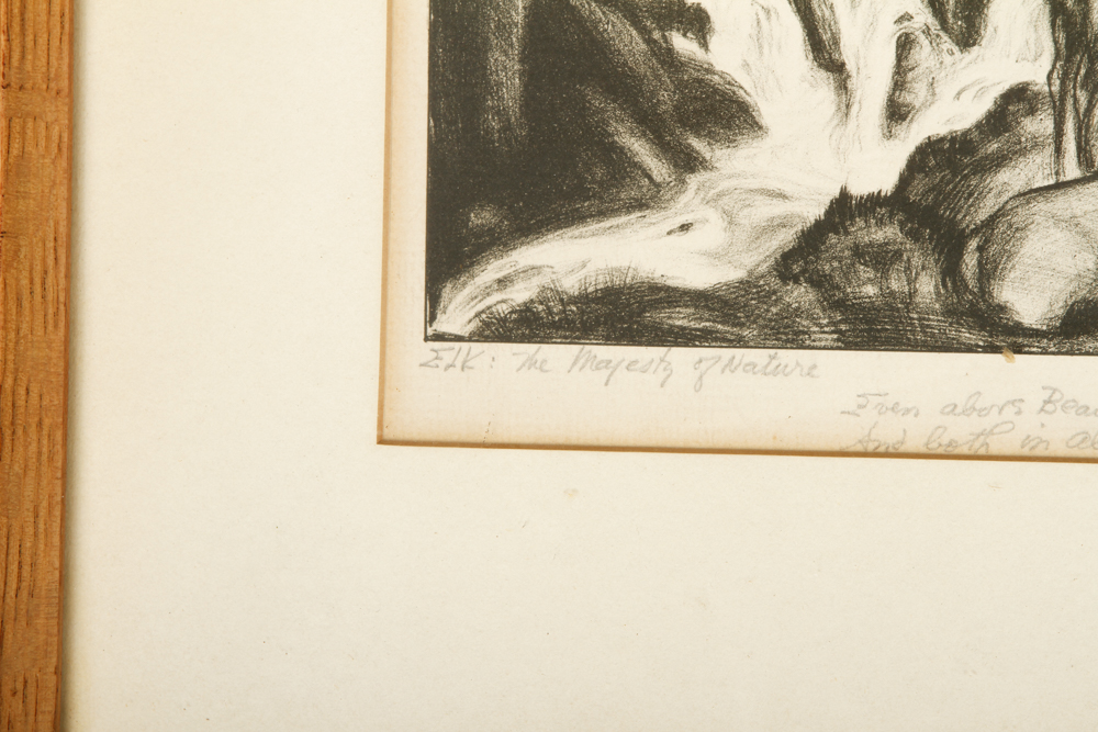 Pair of Signed Mordi Gassner Lithographs