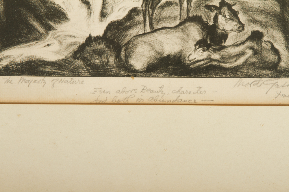 Pair of Signed Mordi Gassner Lithographs