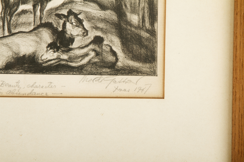 Pair of Signed Mordi Gassner Lithographs