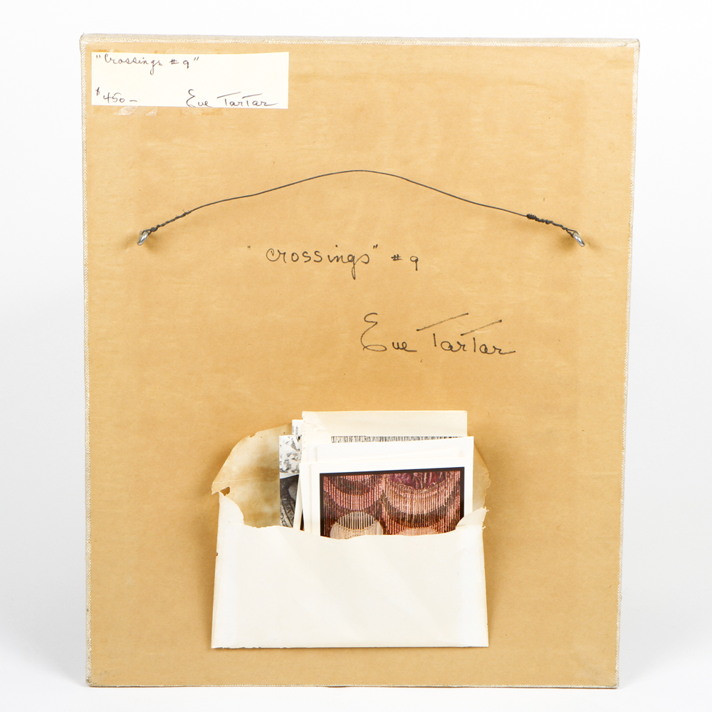 Signed Eve Tartar Mixed Media Art Piece "Crossings # 9"
