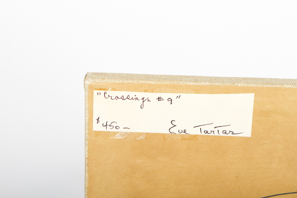 Signed Eve Tartar Mixed Media Art Piece "Crossings # 9"