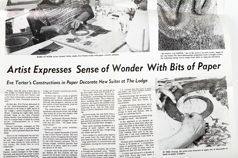 Signed Eve Tartar Mixed Media Art Piece "Crossings # 9"