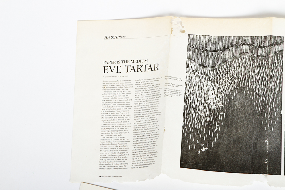 Signed Eve Tartar Mixed Media Art Piece "Crossings # 9"