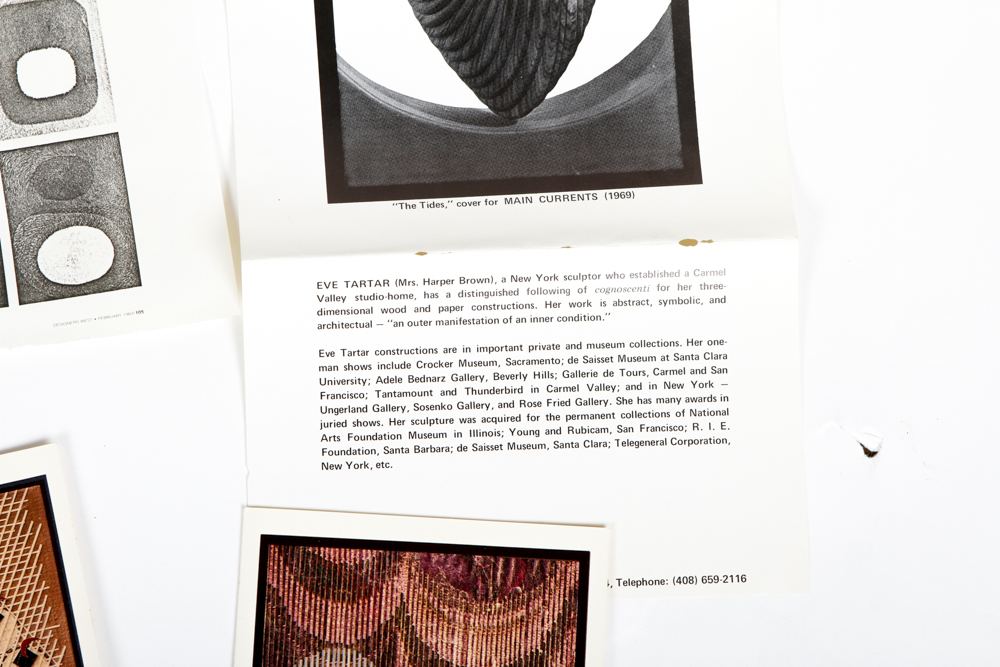 Signed Eve Tartar Mixed Media Art Piece "Crossings # 9"