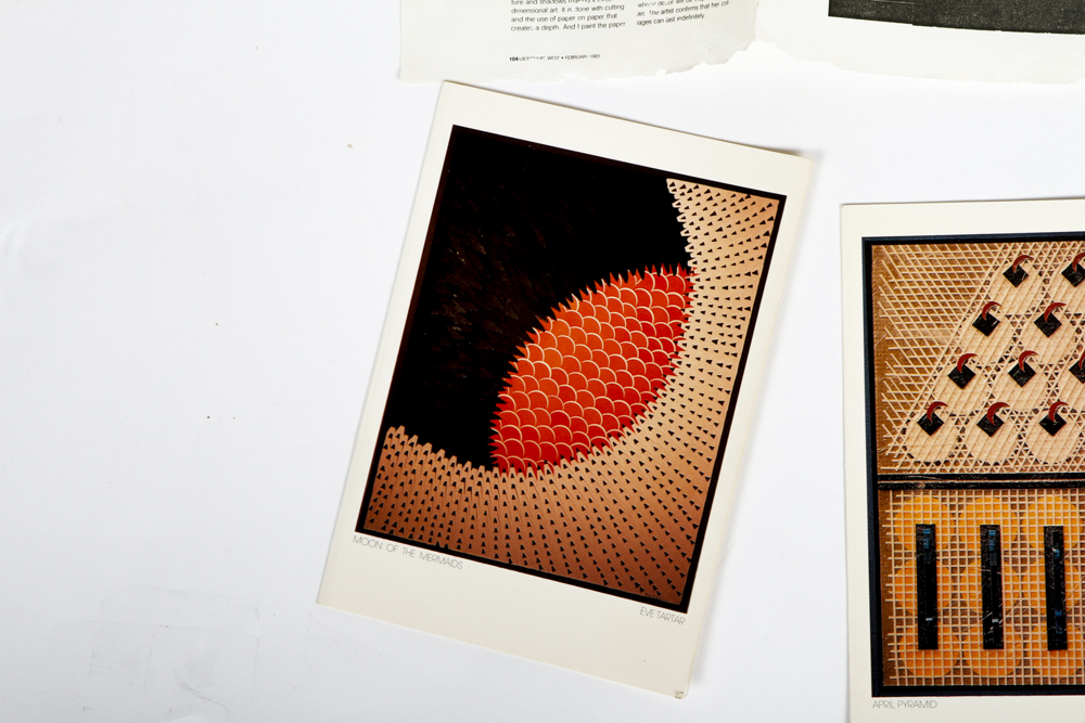 Signed Eve Tartar Mixed Media Art Piece "Crossings # 9"