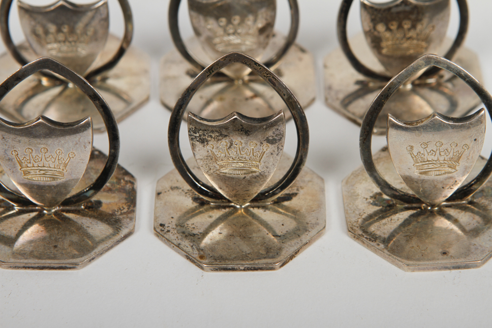 Set of Antique Horace Woodward & Co Ltd. Place Card Holders