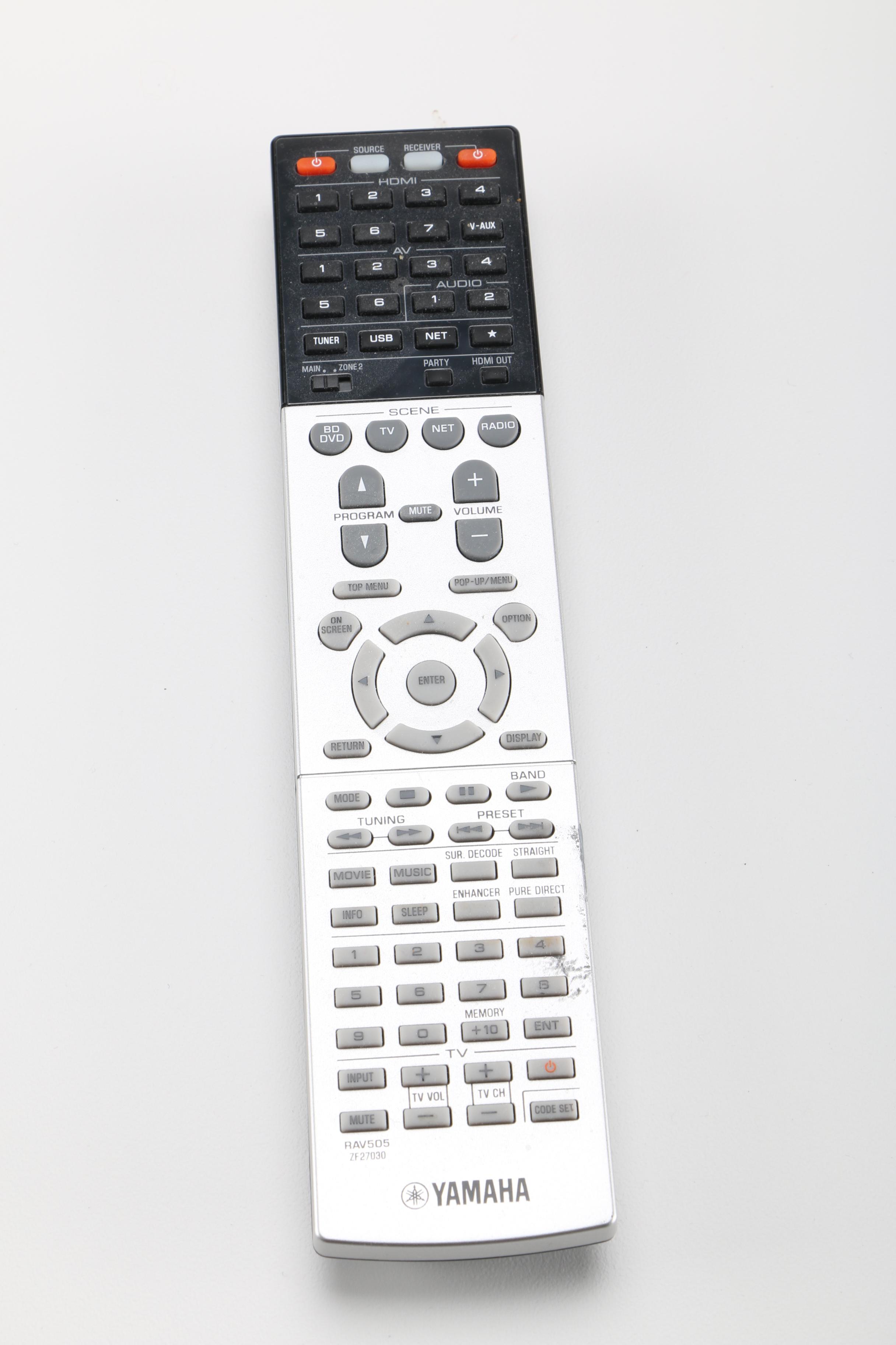 Yamaha Audio/Visual Receiver, Remote, and iPod Connector