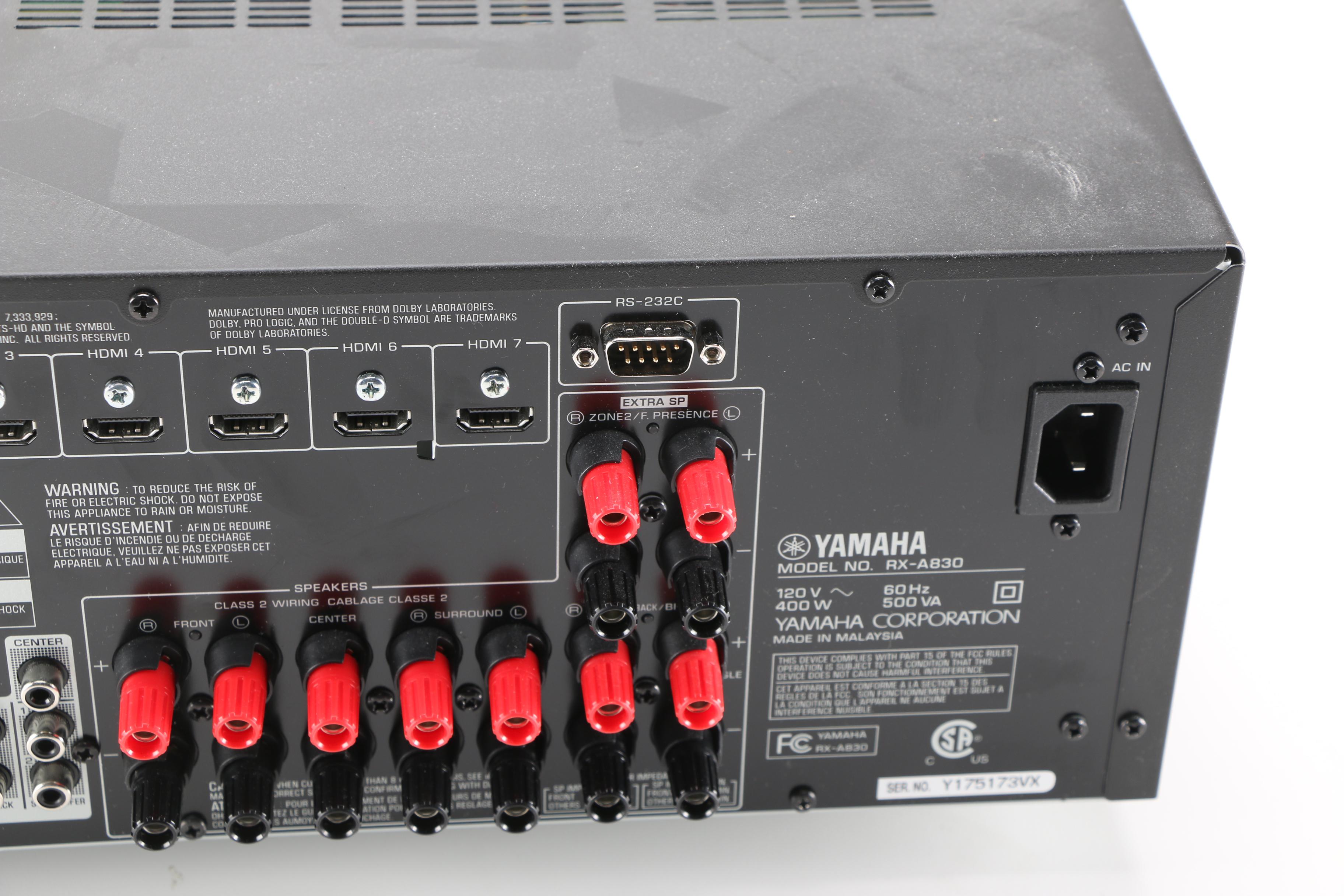 Yamaha Audio/Visual Receiver, Remote, and iPod Connector