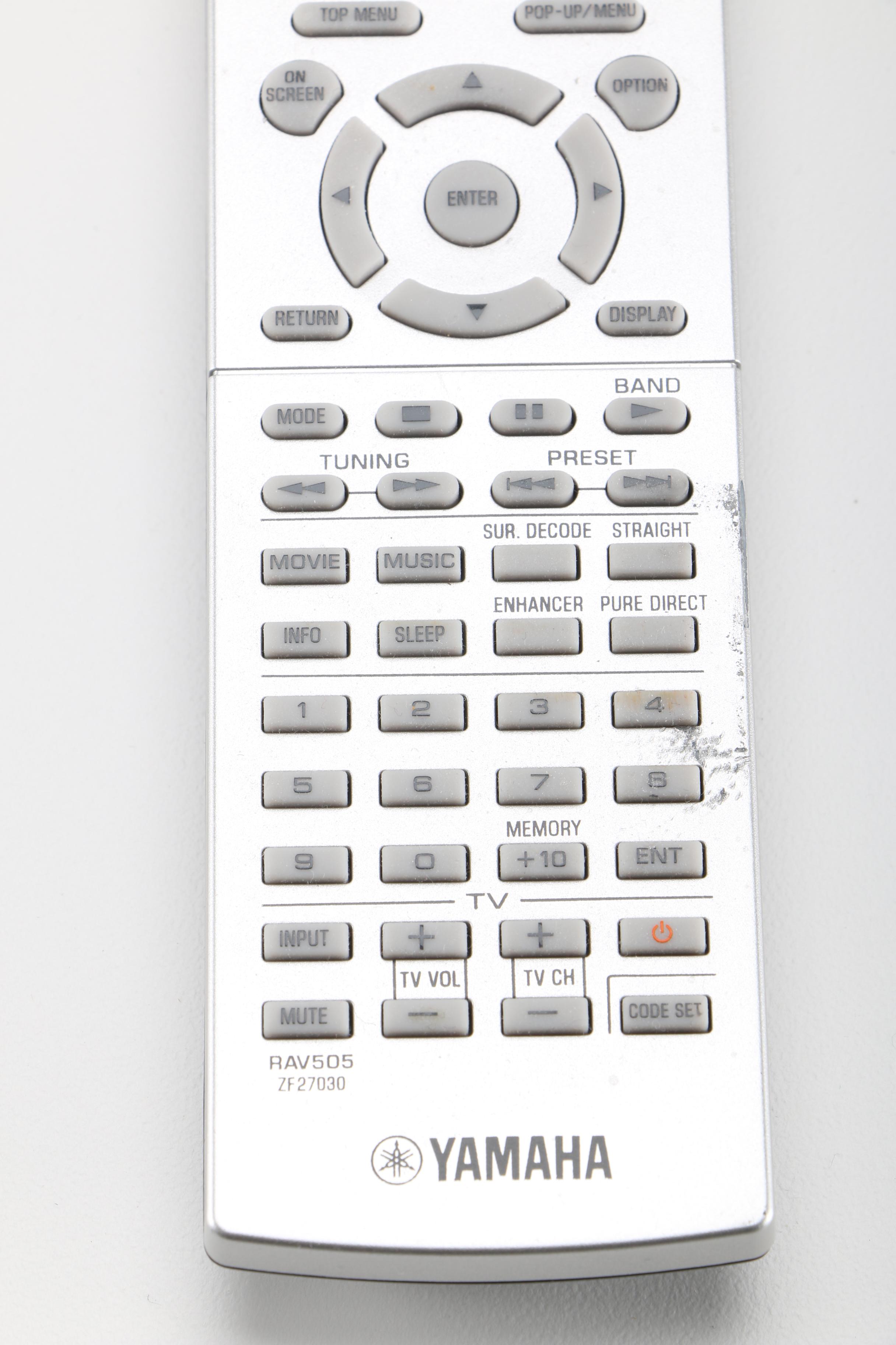 Yamaha Audio/Visual Receiver, Remote, and iPod Connector