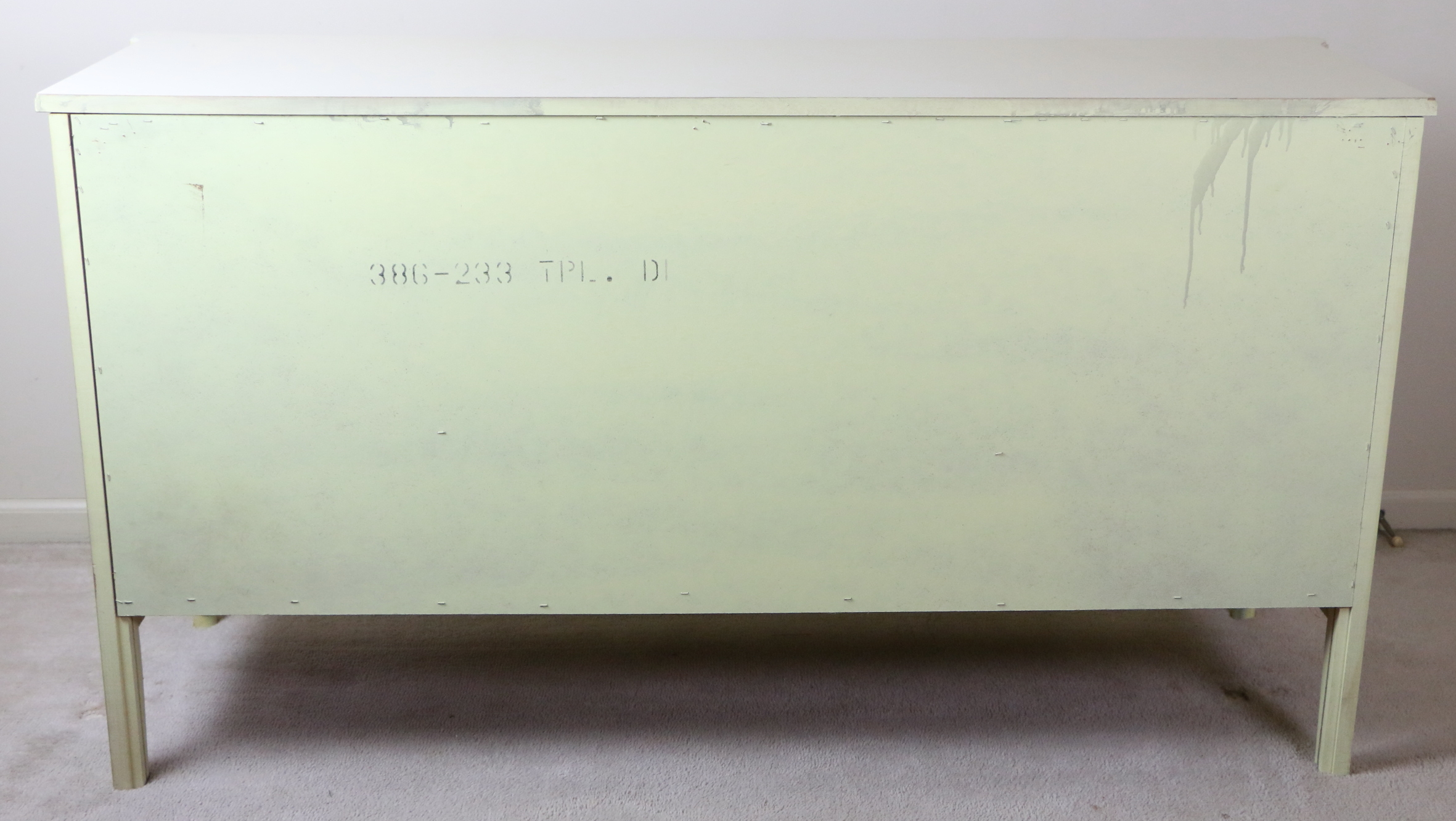 Vintage "Bali Hai" Faux-Bamboo Dresser and Mirror by Henry Link