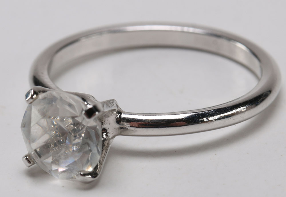 Collection of Silver Tone Costume Jewelry with Gold Tone Ring