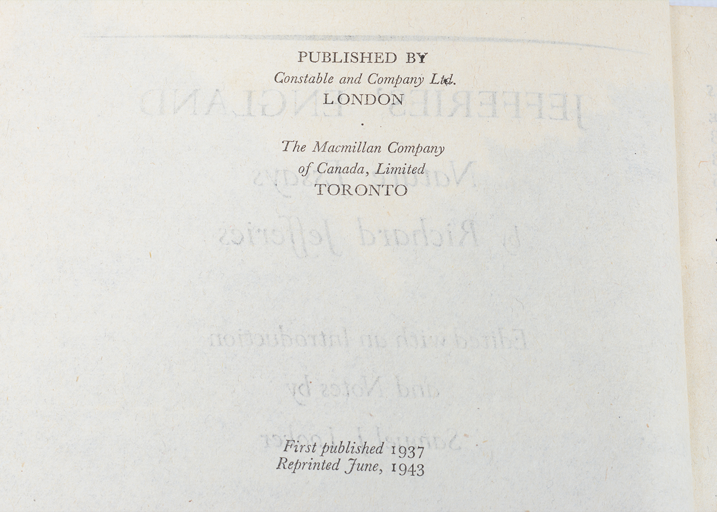 Vintage Novels and Essays