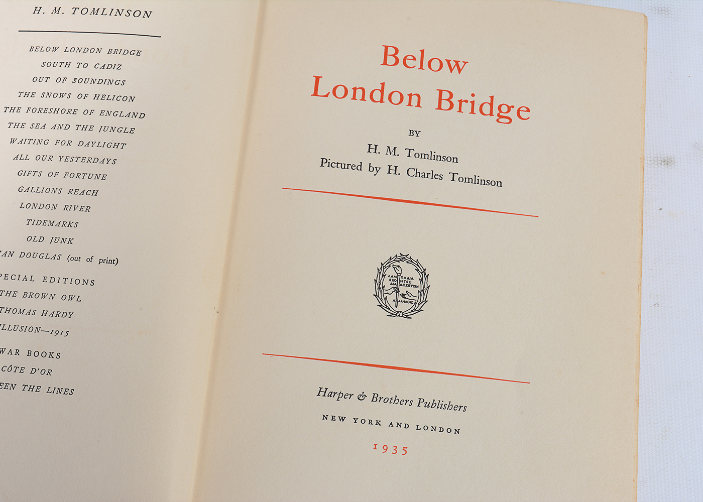 Vintage Novels and Essays