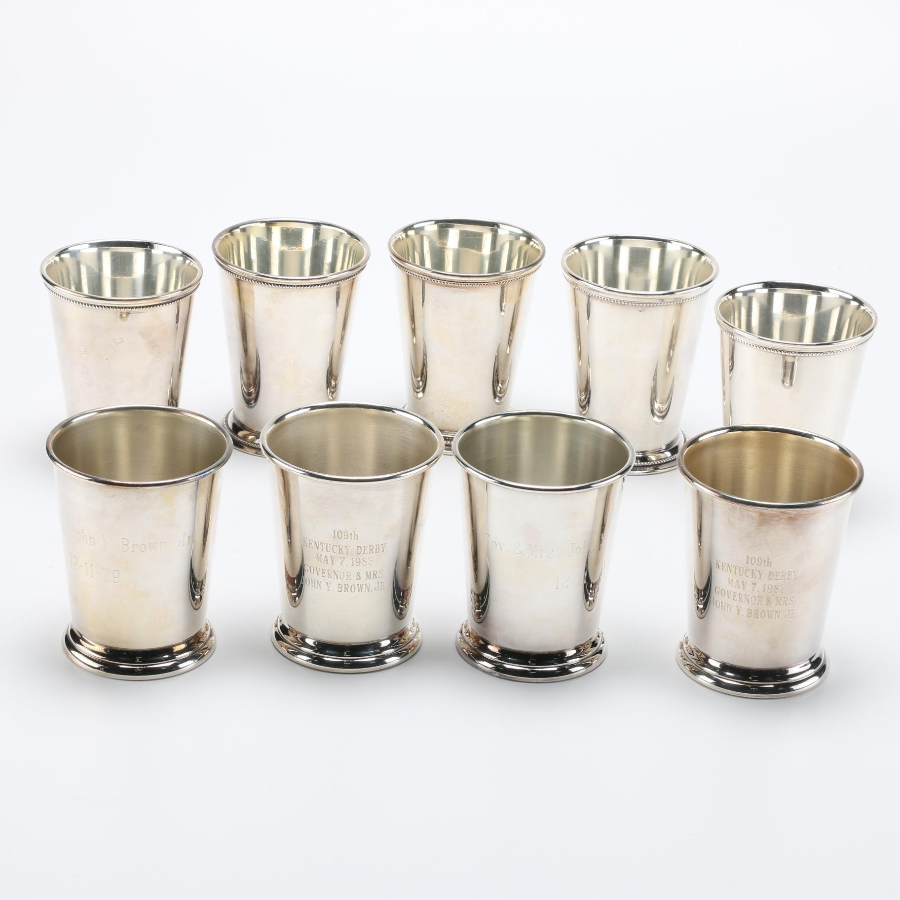Set of Silver Plated Mint Julep Cups