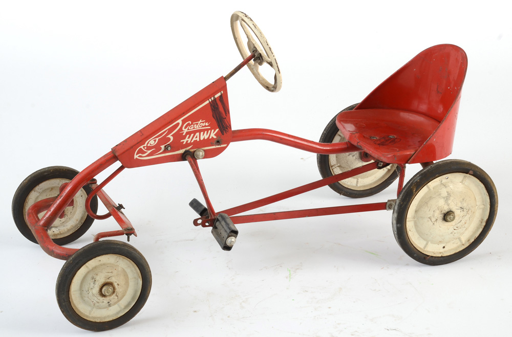 Two Vintage Garton Hawk Pedal Cars