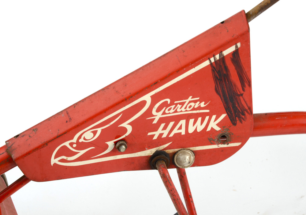 Two Vintage Garton Hawk Pedal Cars