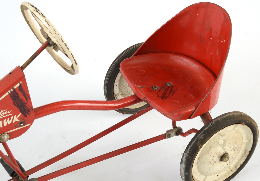 Two Vintage Garton Hawk Pedal Cars