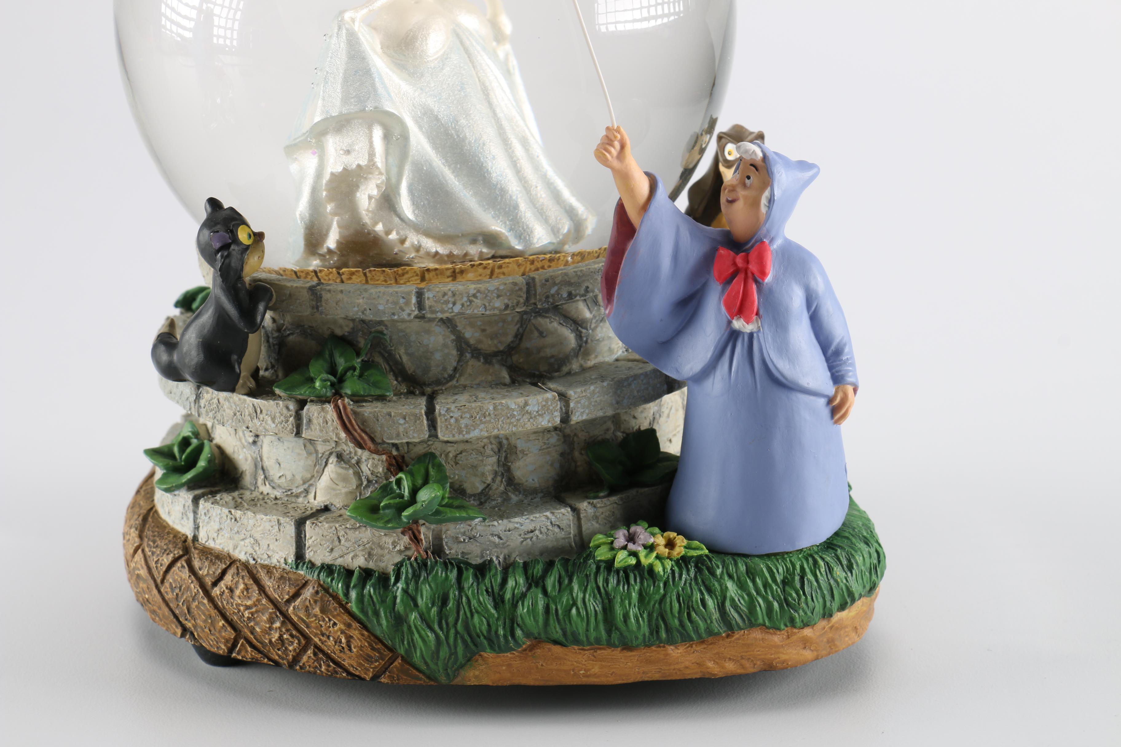 Walt Disney's "Cinderella" Snow Globe and Disney Collection Glass Slippers