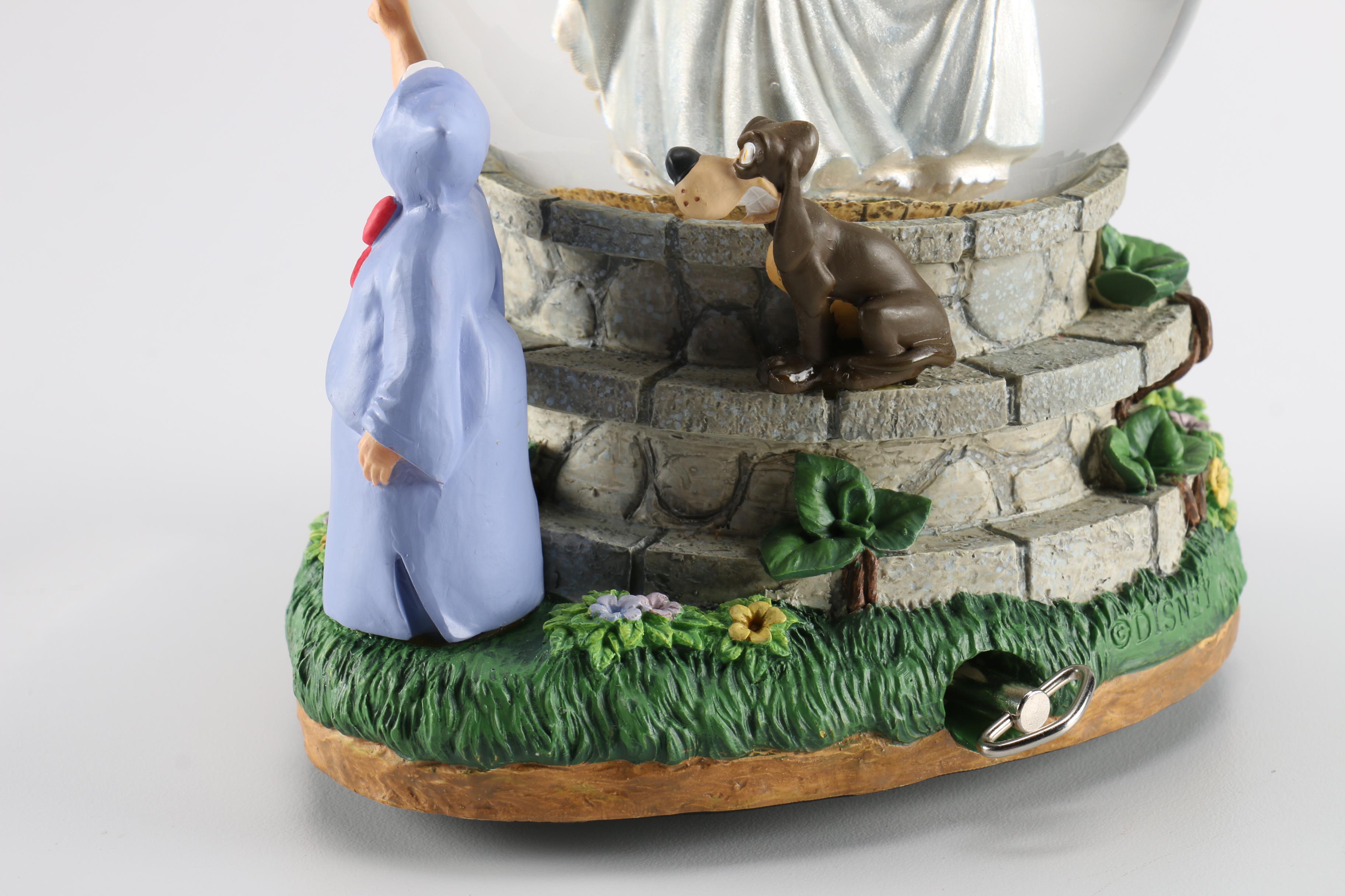 Walt Disney's "Cinderella" Snow Globe and Disney Collection Glass Slippers