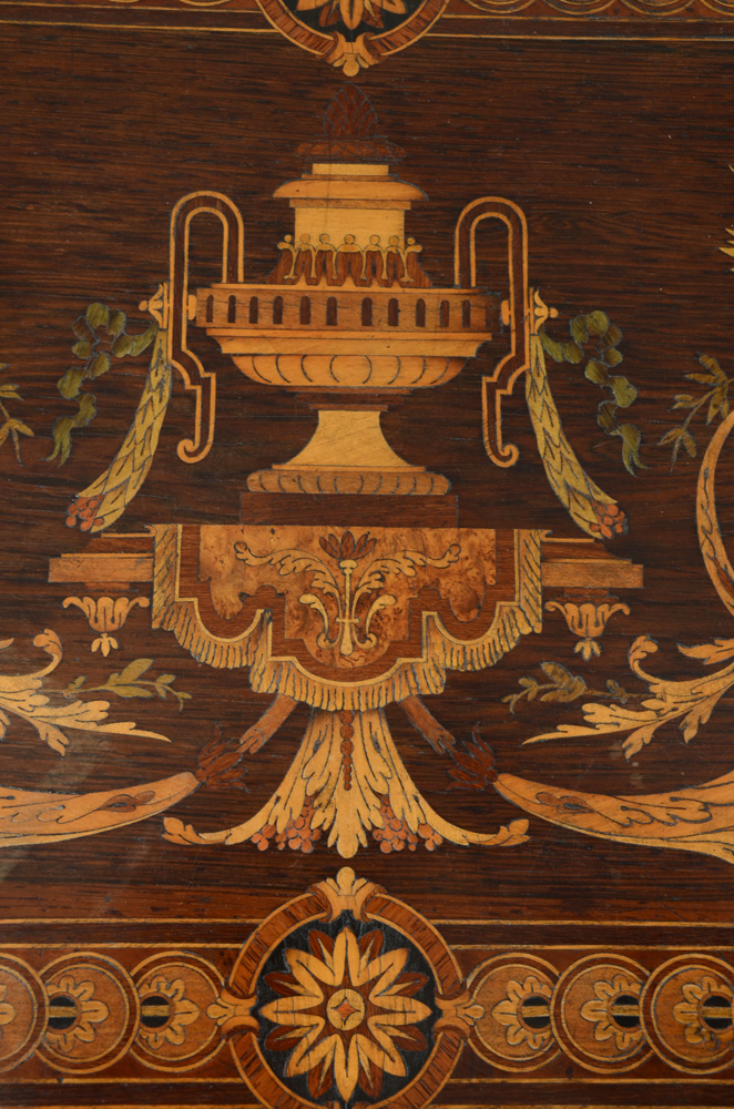 Fine Aesthetic-Style Inlaid Rosewood Work Table