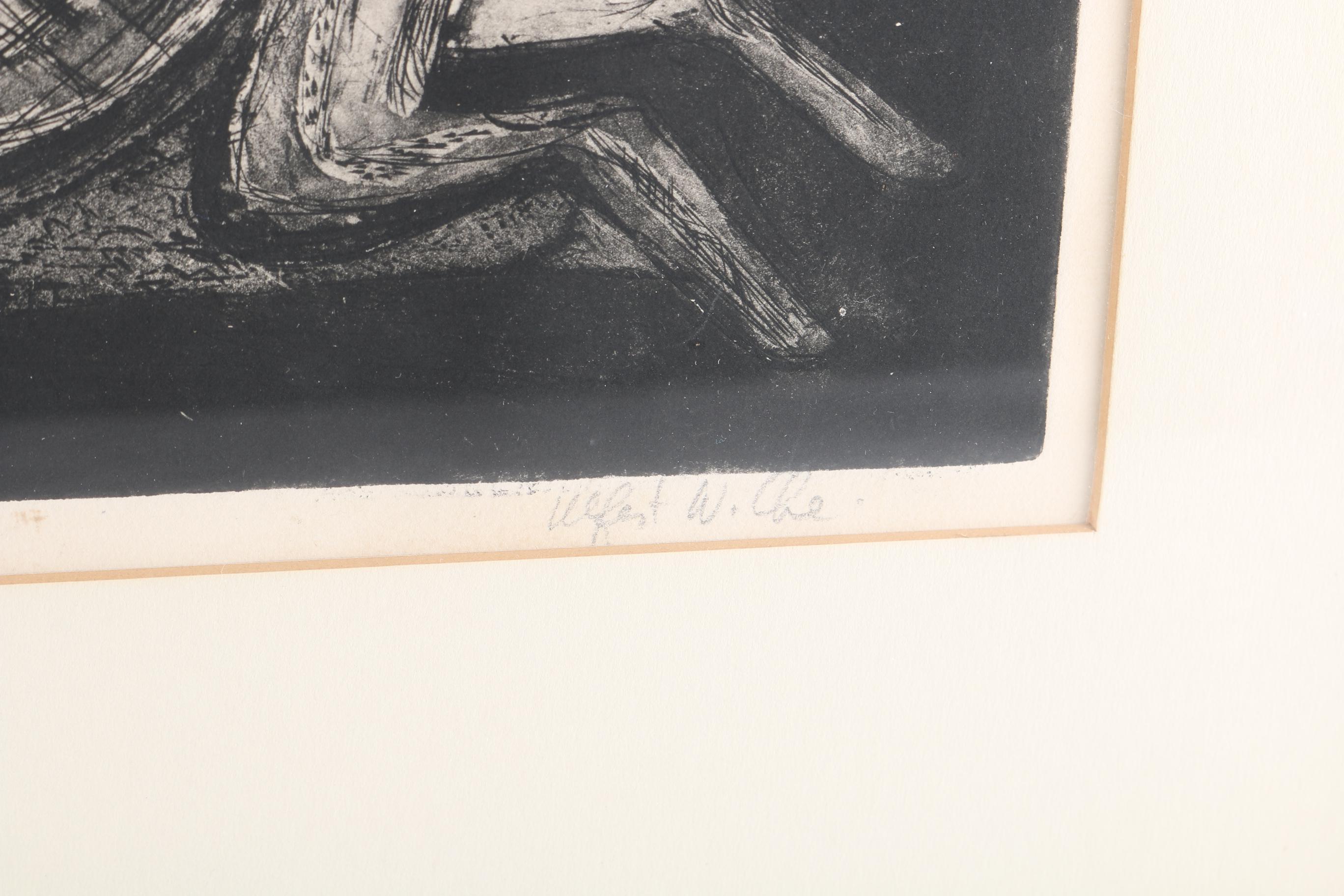 Ulfert Wilke Limited Edition Lithograph Animals Running