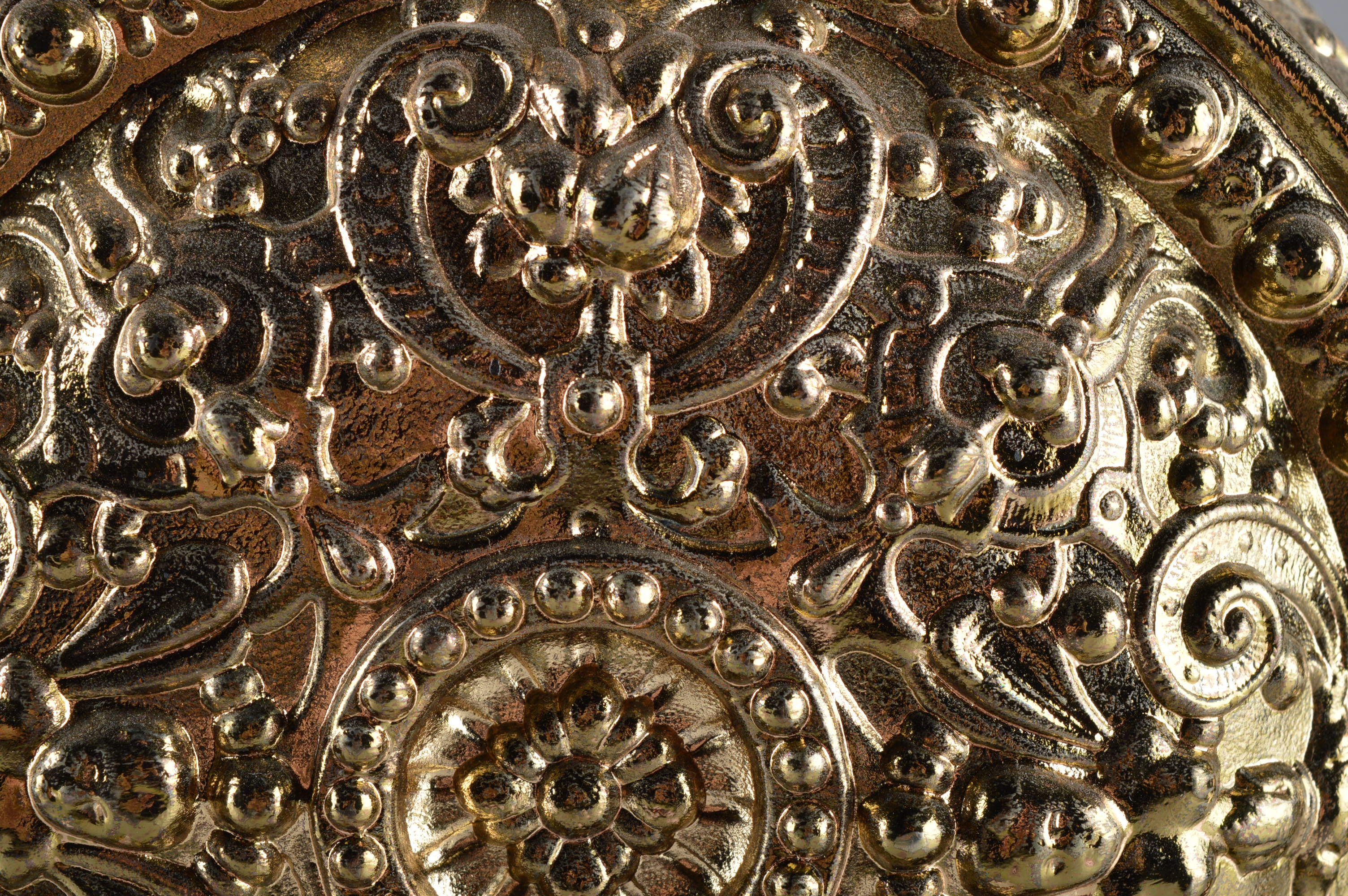 Antique Brass Ansonia Clock Garniture Ewers