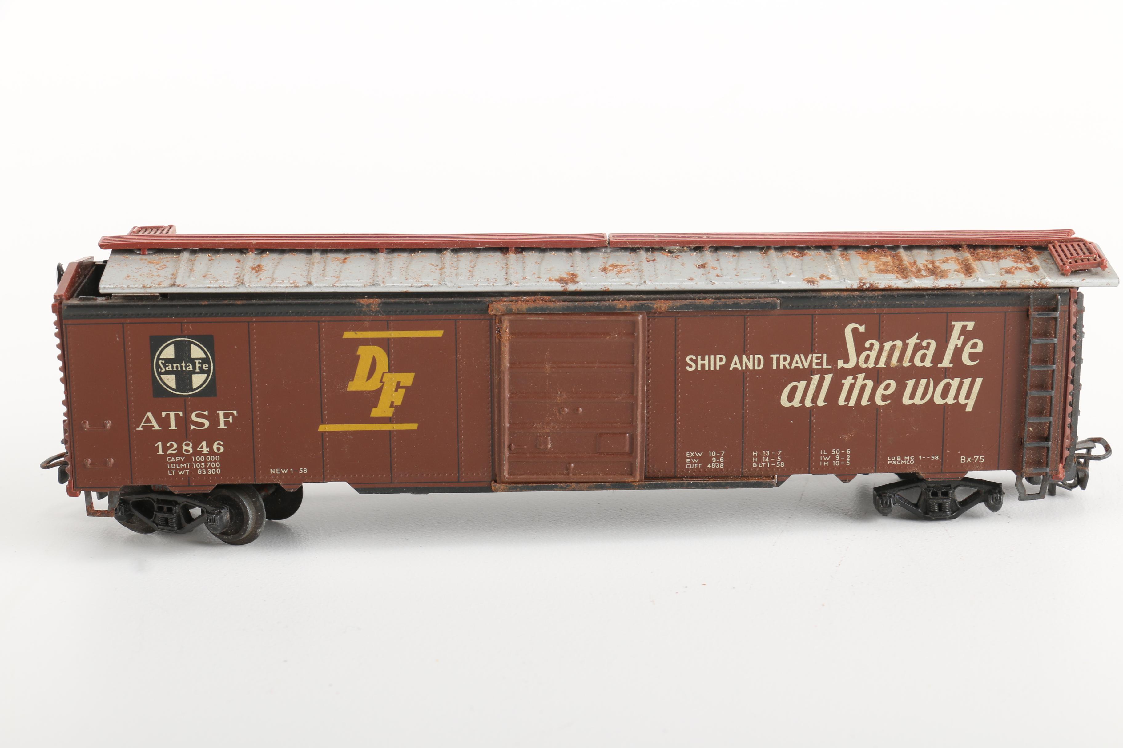 Vintage Train Car Toys Featuring a 1951 HO Scale Marklin 4570 Caboose