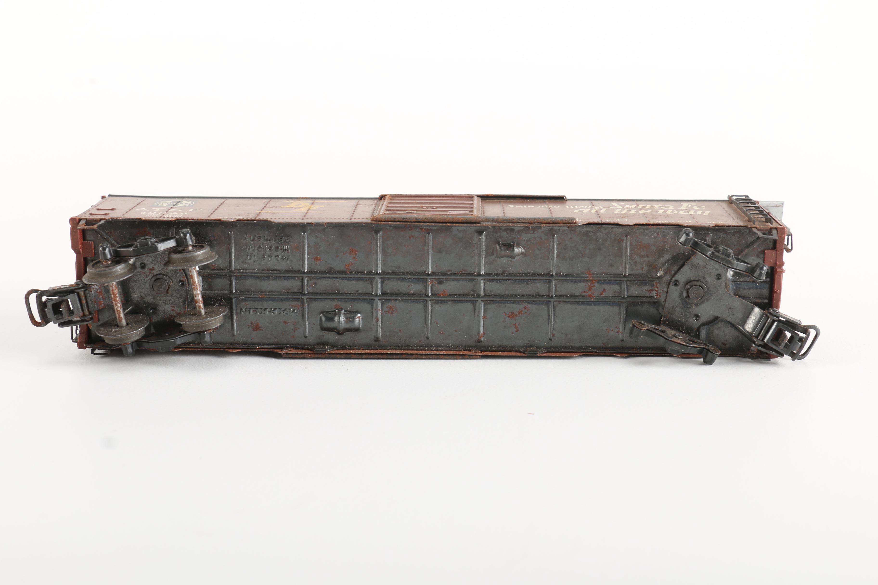 Vintage Train Car Toys Featuring a 1951 HO Scale Marklin 4570 Caboose