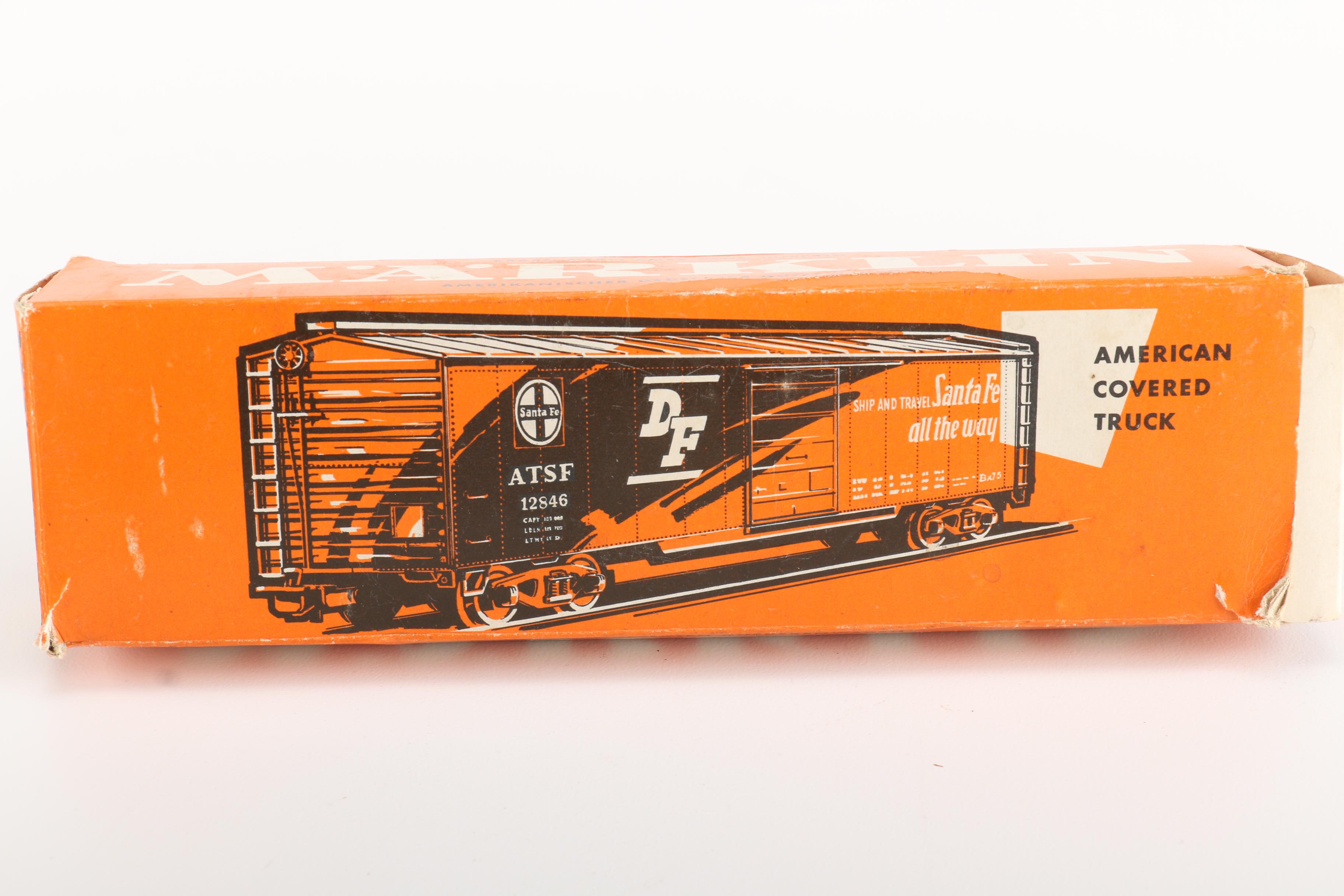 Vintage Train Car Toys Featuring a 1951 HO Scale Marklin 4570 Caboose