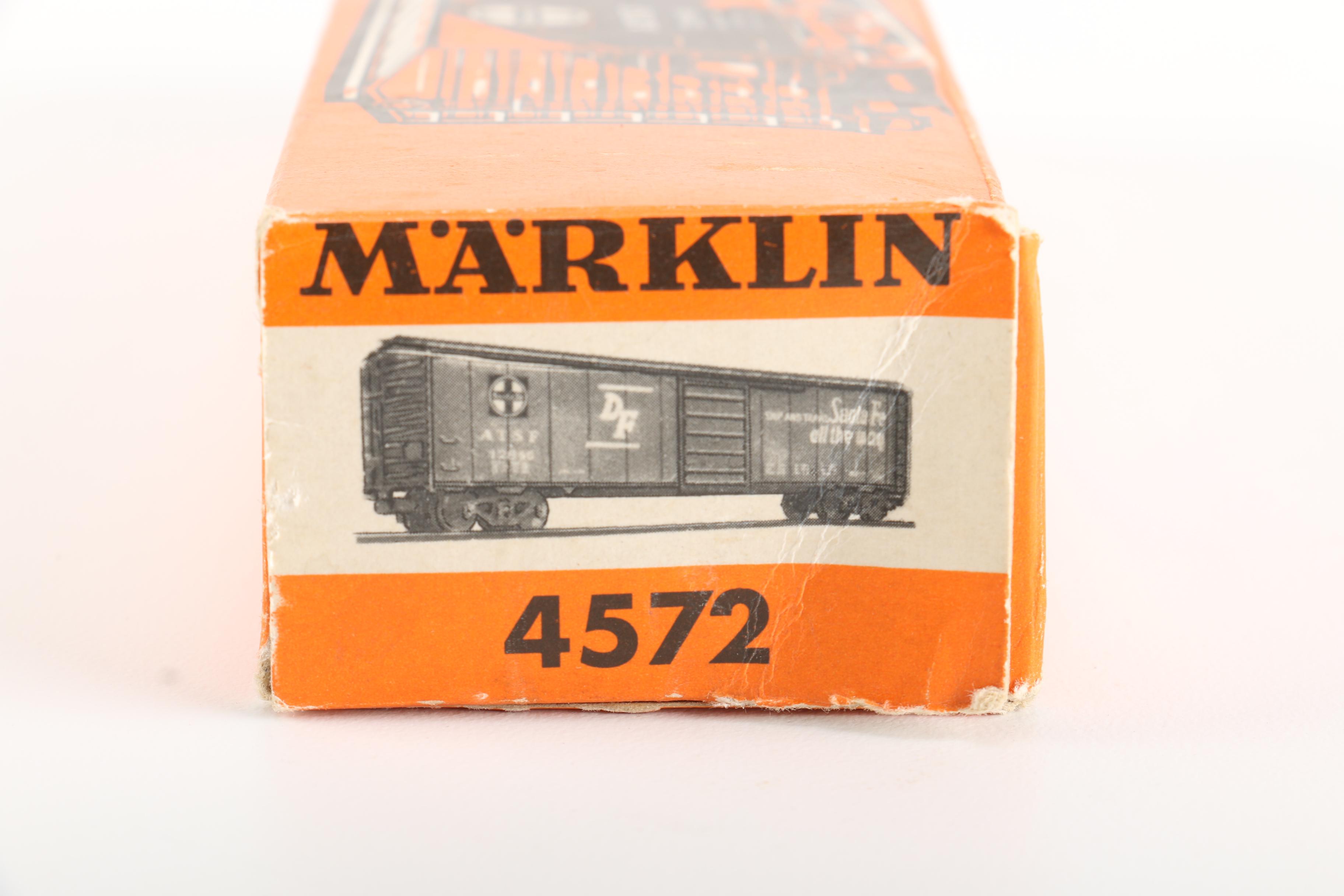 Vintage Train Car Toys Featuring a 1951 HO Scale Marklin 4570 Caboose