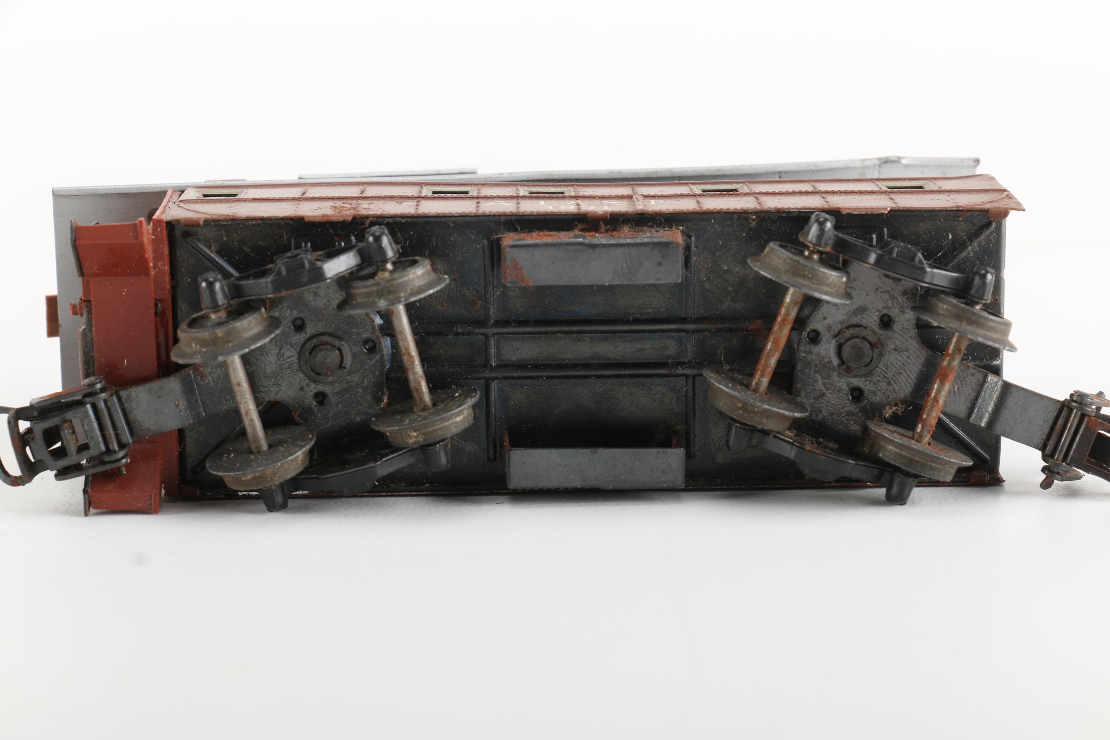 Vintage Train Car Toys Featuring a 1951 HO Scale Marklin 4570 Caboose