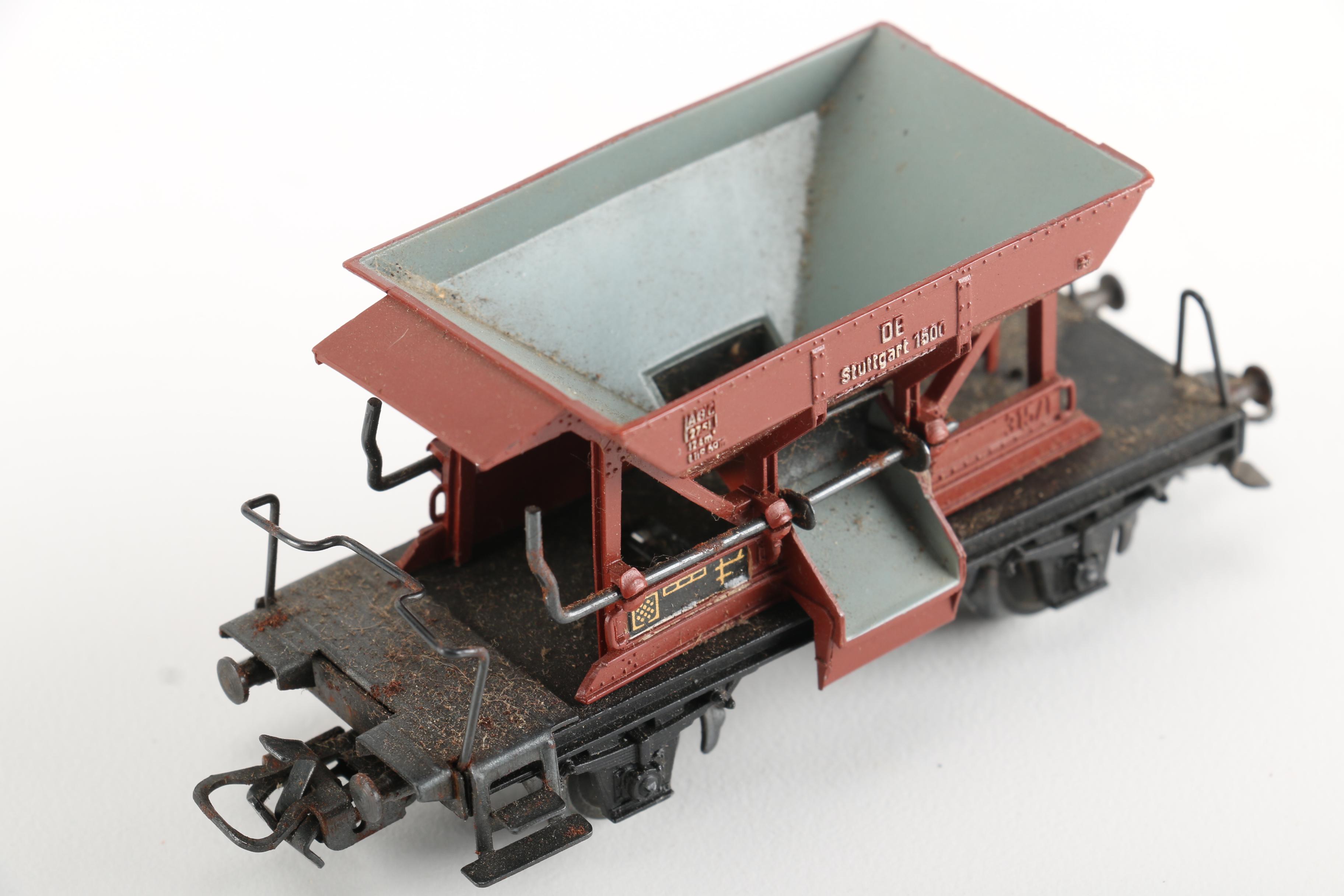 Vintage Train Car Toys Featuring a 1951 HO Scale Marklin 4570 Caboose