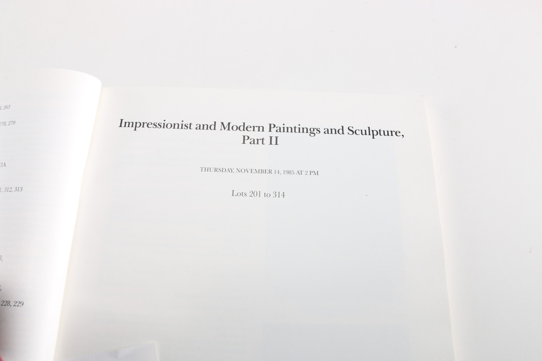 Christie's and Sotheby's Catalogs