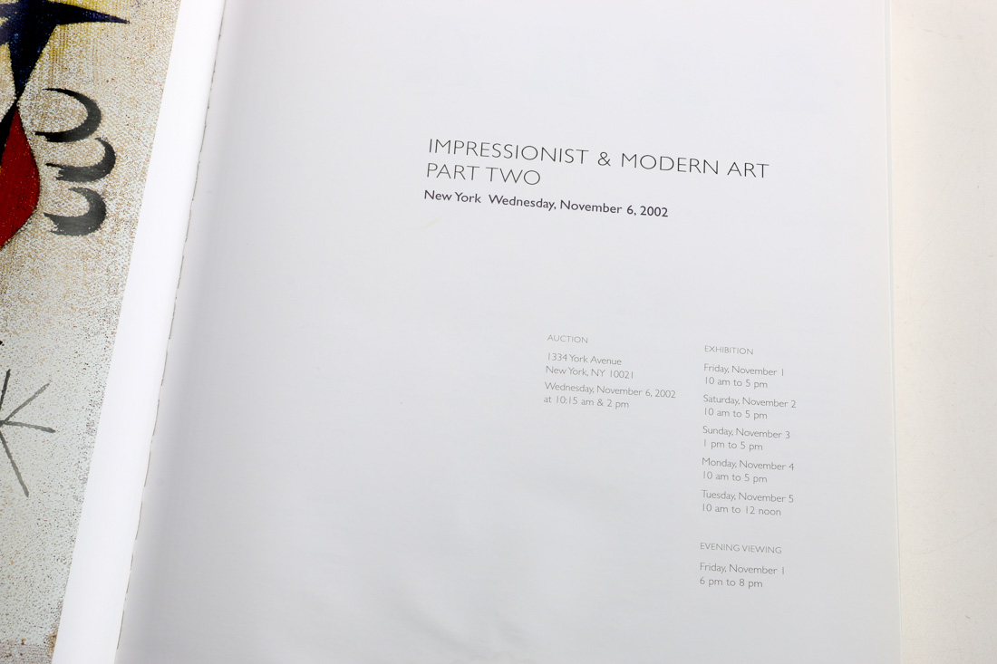 Christie's and Sotheby's Catalogs