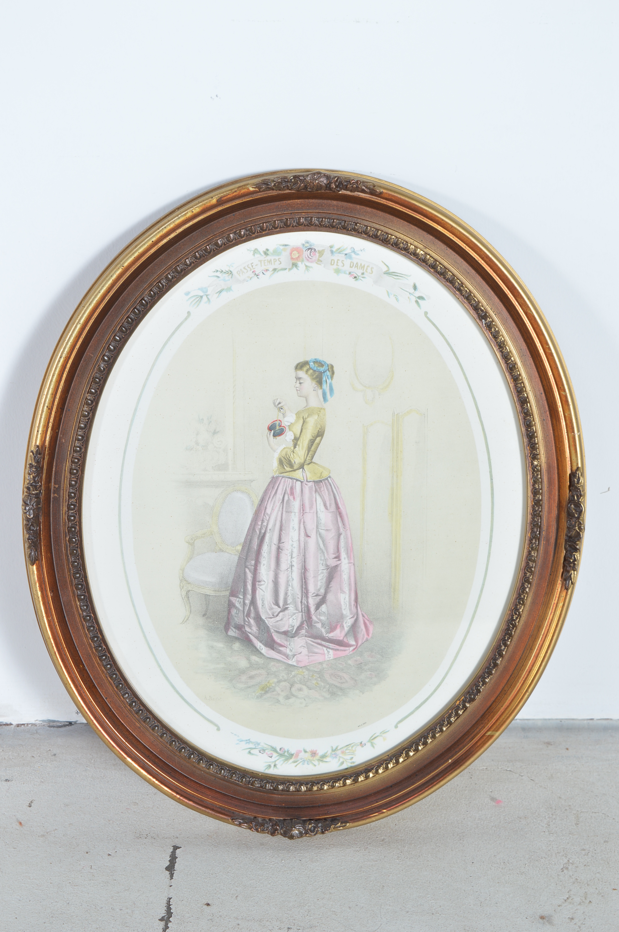 French Fashion Prints "Passe-Temps Des Dames" After A. Pingot