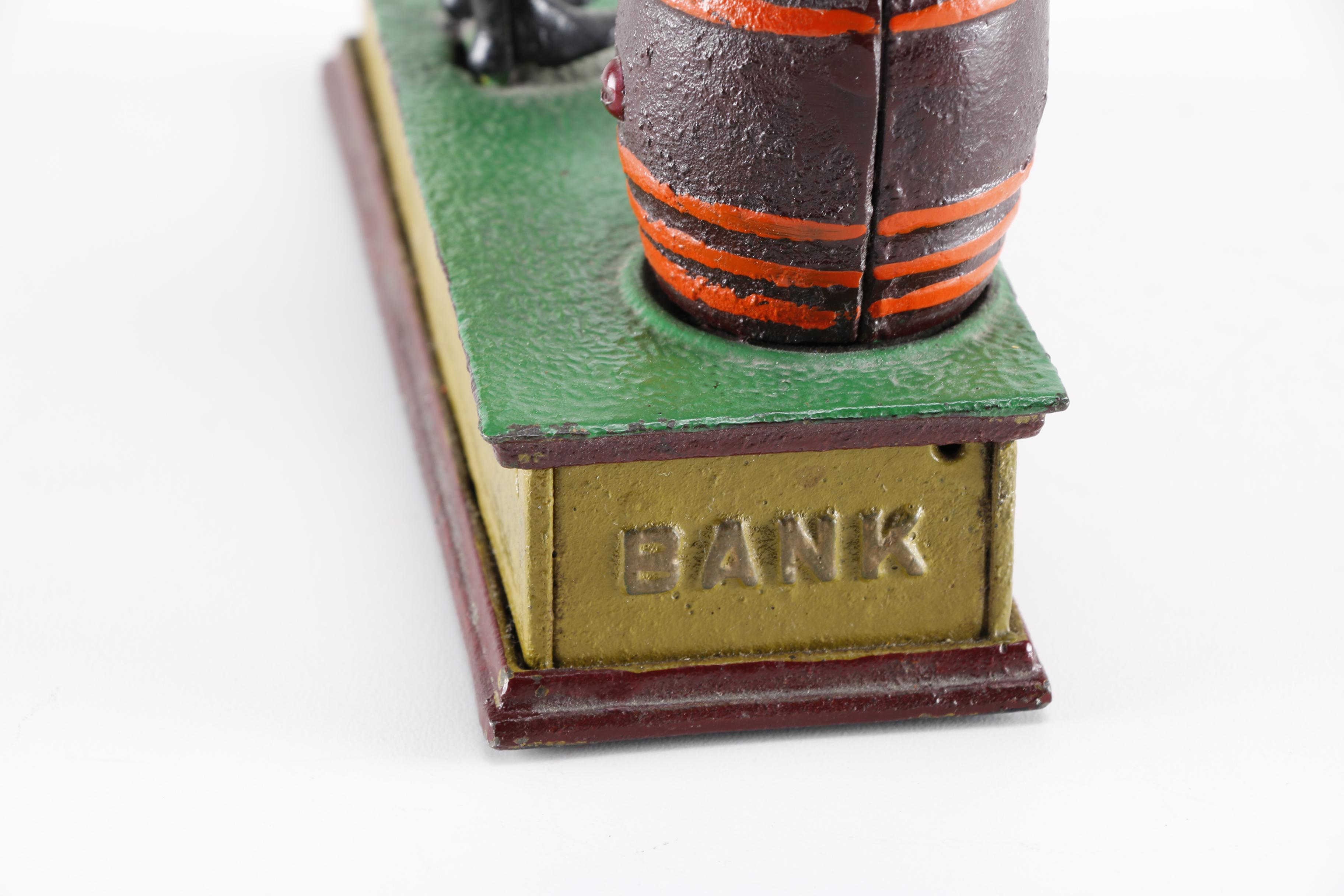 Reproduction Cast Iron Trick Dog Bank